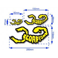 Scorpion Decal Sticker 002